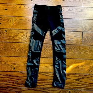BCBG faux leather leggings size XS